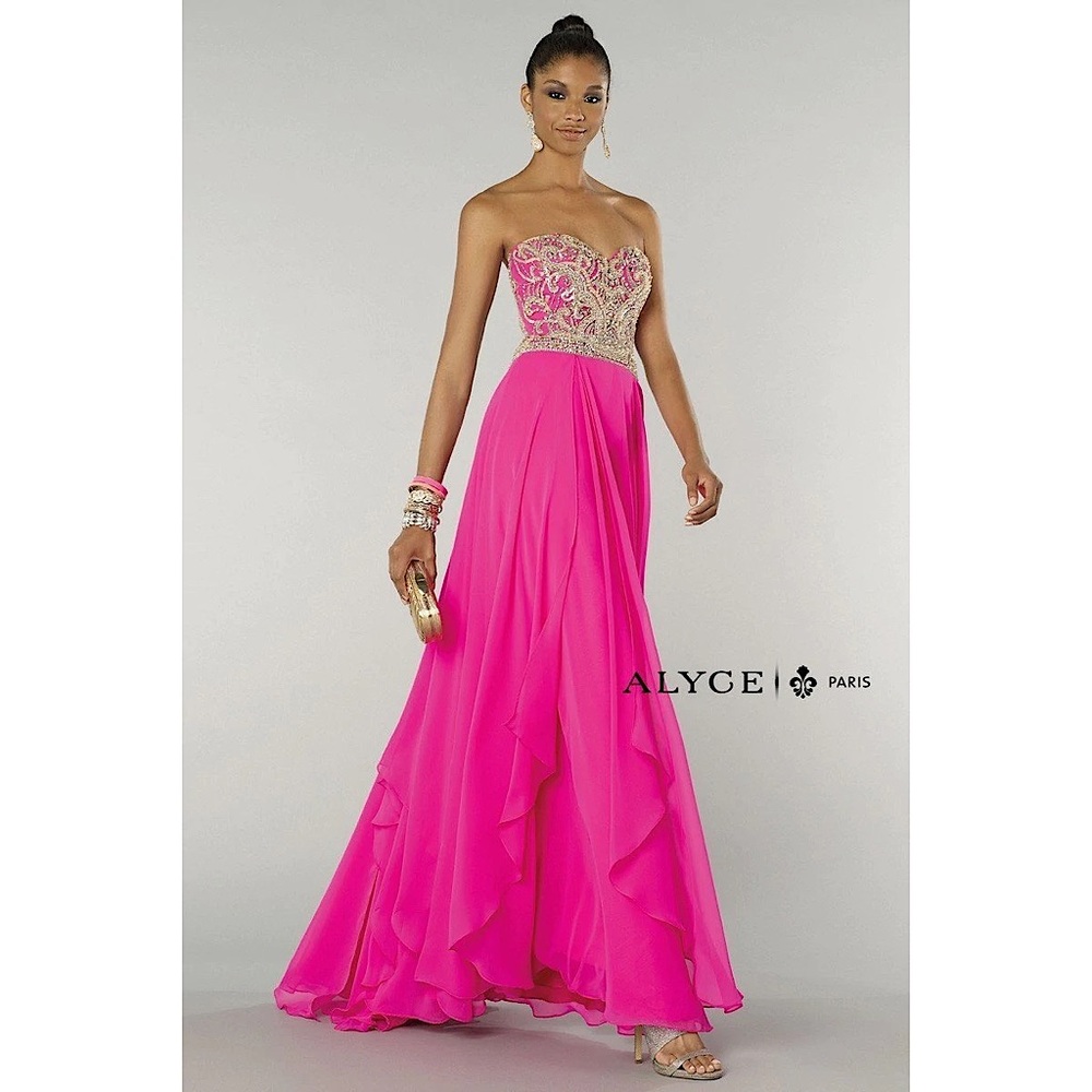 NWT Size 16 Alyce Paris Pink Prom Dress